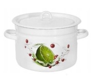 garnek emaliowany 9l. LIMONKA 26cm