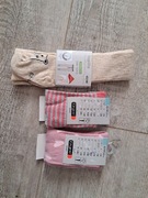 Rajtuzy niemowlece/ dziewczęce - 3 pary - rozm 62/68