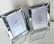 Zestaw ramek szklane lustrzane glamour 2szt