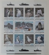 Argentyna 1980 FAUNA Mi 1465-78  ptaki arkusz typ II  czysty ideał 