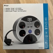 Listwa zasilająca Kopp z ochroną PP 5 gniazd schuko 2 USB, 2 RJ45