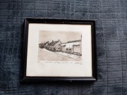 Obraz grafika podpisany z 1934 roku Antwerpia 