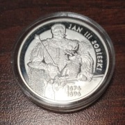 10 zł 2001r. Jan III Sobieski półpostać