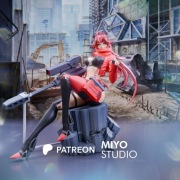 Figurka druk 3D żywica " Red Hood - Nikke - F1860 " - 100 mm