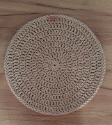 Podkładka ze sznurka bawełnianego, karmel