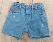 Szorty Krótkie spodenki ZARA r 92 18-24 m-ce Jak NOWE Bawełna Jeans Lato