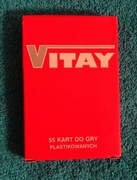 Talia kart  do pokera albo brydża .Reklama firmy Vitay