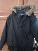 Kurtka Ciepła Czarna dla dziecka 98cm 