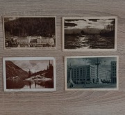 stare pocztówki seria Polskie Morze i Cały naród buduje swoją Stolicę