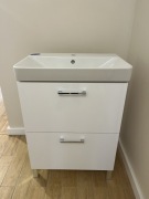 Szafka z umywalką Cersanit Olivia Mille 60 cm biała