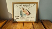 PREZENT NA 60 URODZINY RAMKA TABLICZKA ŚMIESZNE GRAWER