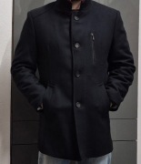 Płaszcz męski wełniany Lansier. 75%wełny 15%kaszmir. 