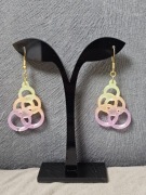 Kolczyki z żywicy świecące w ciemności 