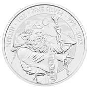 Srebrna moneta Mity i Legendy: Merlin, 1 oz Ag, 2023
