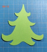 Scrapki Kraków Boże Narodzenie Choinka 15 szt. (BN13)