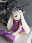 Króliczka Lusia,robiona na szydełku 