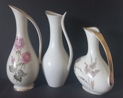 Wazon vintage zestaw 3 sztuki Alka i inne