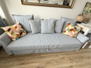 Sofa z funkcją spania IKEA Holmsund + pokrowiec beżowy 