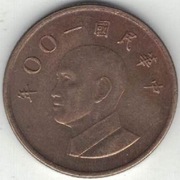 Tajwan 1 dolar 2011 - 20 mm - nr 1