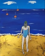 Poranek na plaży Obraz