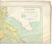 Stara Mapa Kanady 1964 r. - Wydanie Rządowe Ottawa - Vintage