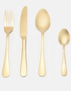 Sztućce złote ZESTAW 16el