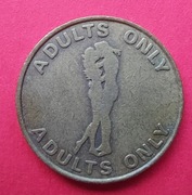 żeton do peep show pokazów dla dorosłych