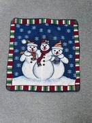 Świąteczna poszewka na poduszkę jasiek bałwanki święta zima winter