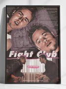 Plakat Fight Club A3 ciemny filmowy retro vintage