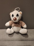 Maskotka Miś Oczek słodki kremowy pluszak zabawka misiek z zawieszką