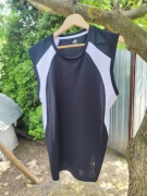 Bluzka sportowa Crane czarno biała M