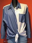 Śliczna koszula biało niebieska 