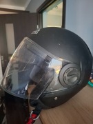 SMK Kask Otwarty STREEM MATT BLACK MA200 kolor czarny/matowy