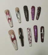 Szponypterodaktyla Handmade tipsy własnoręcznie malowane 