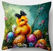 POSZEWKA WIELKANOCNA KURCZACZEK PISANKI 45X45 
