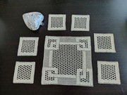 Komplet- Serweta i 6 małych serwetek pod filiżanki. Handmade