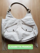 Skórzana torba torebka frędzle ELISABETTA FRAN