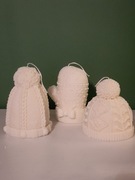 Świeczka świąteczna zapachowa duża dekoracyjna zestaw 3/3