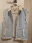 Kamizelka dziecięca ciepła kożuszek r.134