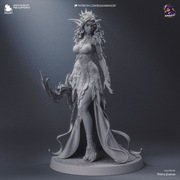 Figurka druk 3D żywica " Tyrande Whisperwind - F1305 " - 274 mm