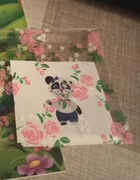 15 naklejek okrągłych Bajkowa podróż Miłki panda zw