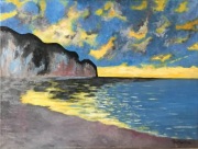 Obraz farby akrylowe 30 x 40 cm kopia Claude Monet