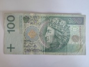 Banknot 100 zl 1994 seria AA! okazja!