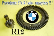 BMW R 12 17 dyfer ORYGINAŁ komplet talerz atak przekładnia 57x14 NAJSZYBSZY