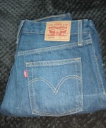 Jeansy Levis 501 CT W24 L34 niebieski 