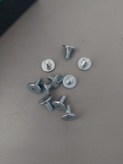 Wkręt metryczny z łbem walcowym na Imbus 6x10mm ocynk biały  1000szt