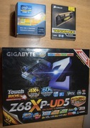 Zestaw Płyta Gigabyte Z68+Intel Core i7 2600K+Corsair Vengeance 16GB RAM