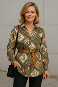Tunika koszulowa vintage Judith Williams rozmiar 46, elegancka, długa