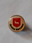 Herb miasta i gmina Karczew przypinka pin odznaka wpinka