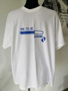 Biała koszulka z nadrukiem dla przyszłego taty. Dad to be loading. Nowa.